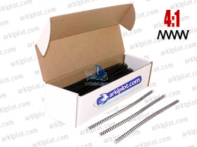 Espiral Metálica 4:1 Ø10mm Negro 200ud (60hj)