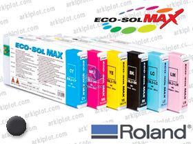 Roland EcoSol-Max negro 440ml. Tinta Ecosolvente 