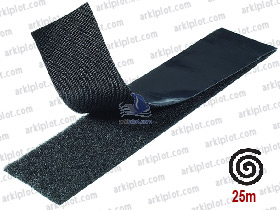 Velcro negro 25mm para lonas PVC  (25m)