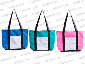 Bolsa de loneta reforzada sublimable - 3 coores disponibles Azul, Rosa y Verde